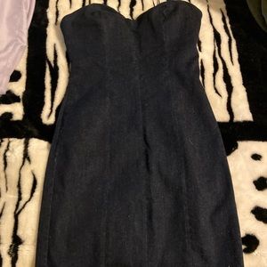 Guess denim sweetheart dress